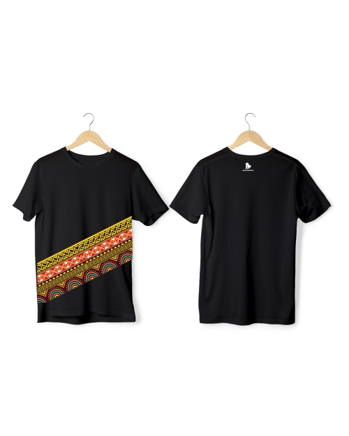 Greys&Blues Vibrant Pima Round Neck T-Shirt - Black